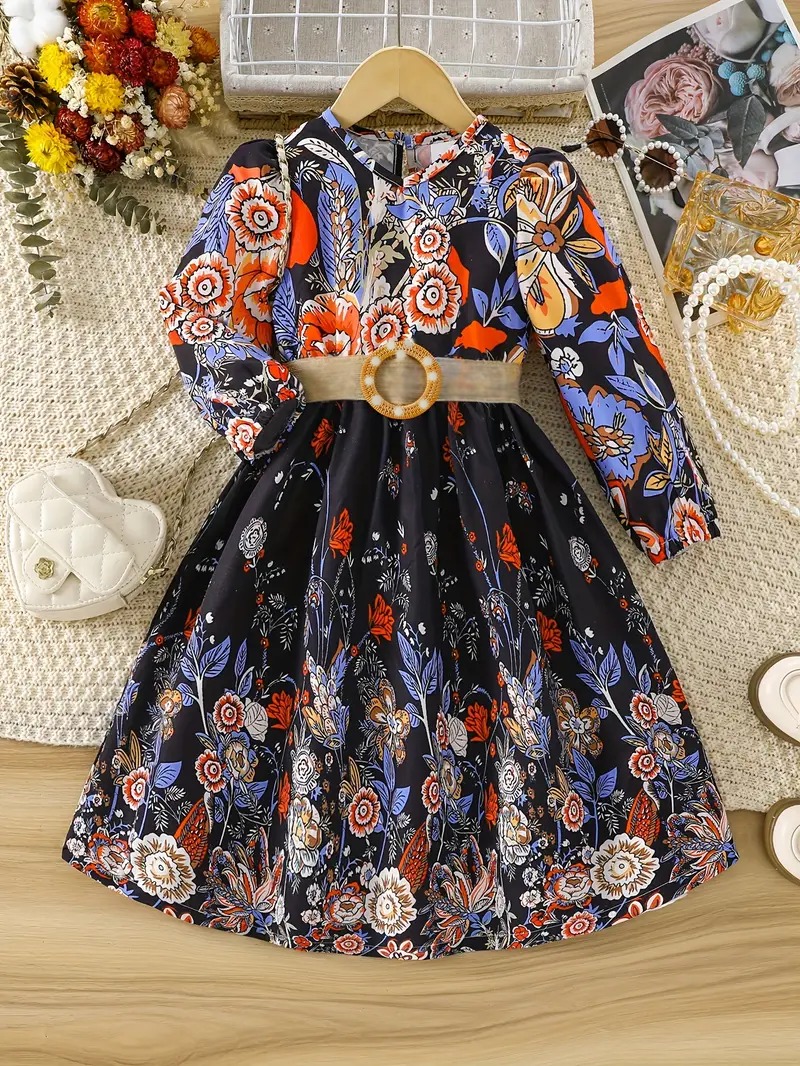 Baby Linen Dress One Piece Kids Summer Dress Soft Fabric